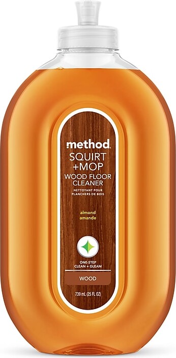 Method Products Squirt + Mop Wood Floor Cleaner, Almond, 25 Oz. (00562)