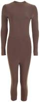 Thumbnail for your product : boohoo Tall Slinky High Neck Unitard Jumpsuit