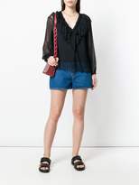 Thumbnail for your product : See by Chloe ruffled neck tie blouse