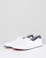 Thumbnail for your product : Tommy Hilfiger Howell Slip On Plimsolls Leather In White