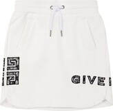 Thumbnail for your product : Givenchy Kids Logo cotton-blend skirt