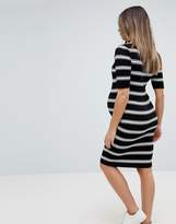 Thumbnail for your product : New Look Maternity Knitted Stripe Midi Dress