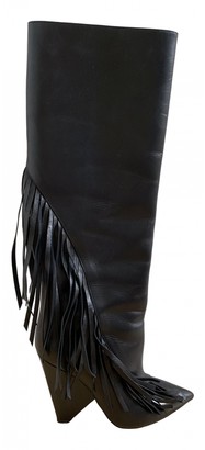Saint Laurent Niki Black Leather Boots - ShopStyle
