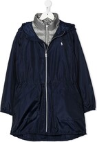 Thumbnail for your product : Ralph Lauren Kids TEEN logo-embroidered hooded jacket