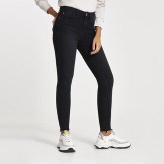 river island womens black jeans