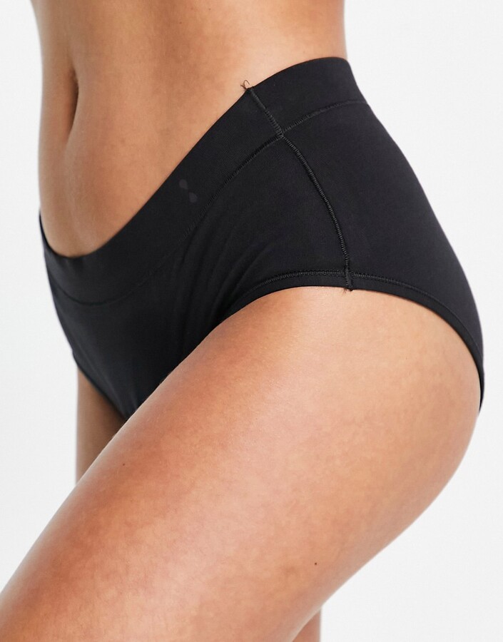 THINX For All period proof hiphugger brief with moderate absorbency in  black - ShopStyle Panties