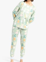 Thumbnail for your product : Chelsea Peers Potted Plant Print Pyjamas, Mid Green