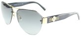 Thumbnail for your product : Versace VE 2143 100211 Golg Black Fashion Sunglasses Grey Gradient Lens