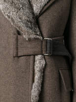 Thumbnail for your product : Maison Margiela fur trimmed coat