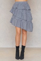 Thumbnail for your product : NA-KD Triple Layer Gingham Skirt