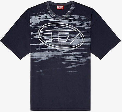 Diesel Mens 81E T-Boxt-T5 Brand-Print Cotton-Jersey T-Shirt Xs