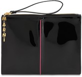 Thumbnail for your product : Marni Small Attache Patent Leather Pouch