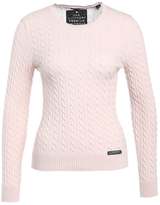 Superdry LUXE MINI CABLE Pullover blush marl
