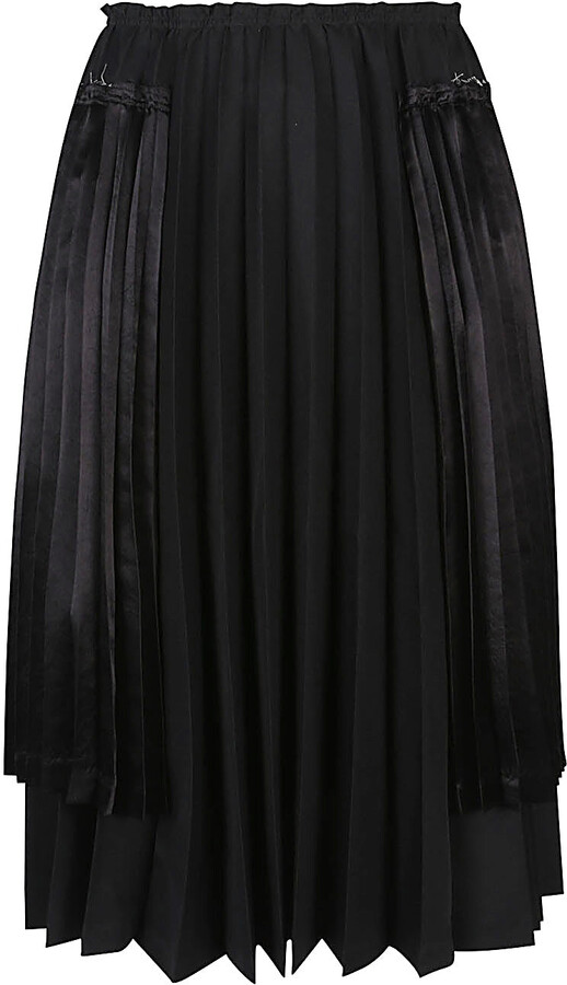 Comme des Garcons Pleated Midi Skirt