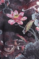 Thumbnail for your product : Citron Short Print Embossed Silk Kimono Jacket (Plus Size)