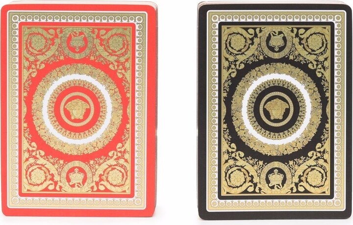 Versace Barocco playing cards set - ShopStyle
