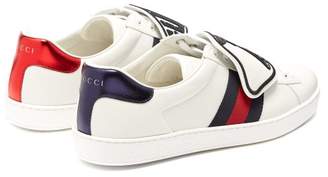 Gucci Ace Low Top Leather Trainers - Mens - White Multi