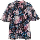 Thumbnail for your product : Erdem Bennett Floral-print Silk-voile Blouse