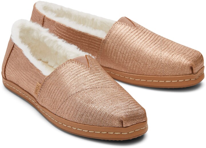 Toms Alpargata Leather Faux Fur Lined Slip-On - ShopStyle Shoes