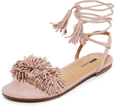 Thumbnail for your product : Matiko Delilah Fringe Flat Sandals