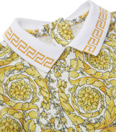 Thumbnail for your product : Versace Boy's Baroque Greek Key Polo Playsuit, Size 0-18M