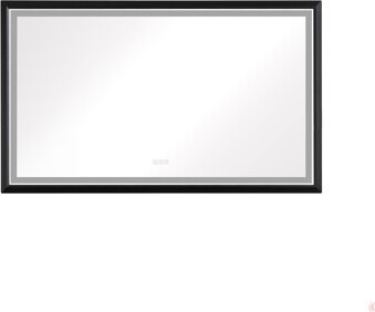GROUPES H Oversized Rectangular Framed LED Mirror Anti-Fog Dimmable Wall Mount Bathroom Vanity Mirror HD Wall Mirror Kit For Gym And Dance Studio 48X84inches