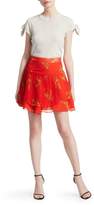 Thumbnail for your product : Derek Lam 10 Crosby Floral Pleated Mini Skirt