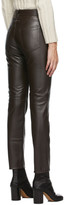 Thumbnail for your product : MM6 MAISON MARGIELA Brown Leather Skinny Trousers