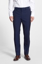 Thumbnail for your product : Linea Naturale Linea Natural Trim Fit Flat Front Cotton Trousers (Nordstrom Exclusive)