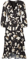 Thumbnail for your product : Alice + Olivia Kye Ruffled Floral-print Crepe De Chine Midi Dress