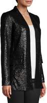 Thumbnail for your product : Calvin Klein Sequin Open-Front Jacket