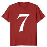 Thumbnail for your product : T Shirt With Number 7 in Old English - T-Shirt with Number 7