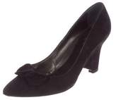 Thumbnail for your product : Sergio Rossi Suede Pointed-Toe Pumps