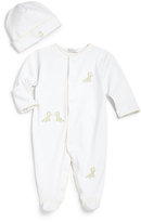 Thumbnail for your product : Kissy Kissy Infant's Two-Piece Pima Cotton Giraffe Hat & Footie Set
