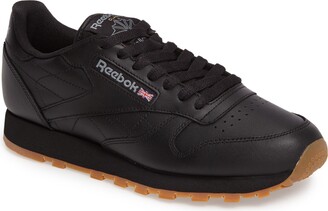 Reebok Leather Men's Black Shoes | ShopStyle