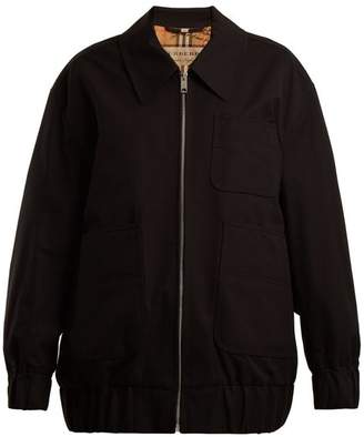 Burberry Barnhall cotton-gabardine Harrington jacket