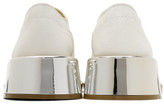 Thumbnail for your product : MM6 MAISON MARGIELA SSENSE Exclusive White Metal Heel Derbys