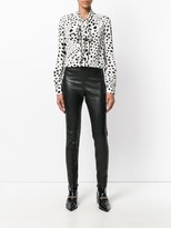 Thumbnail for your product : Saint Laurent Mid-Rise Fitted Leggings