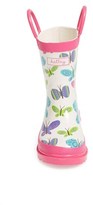 Thumbnail for your product : Hatley 'Ditsy Butterflies' Rain Boot (Walker & Toddler)