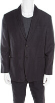 Thumbnail for your product : John Varvatos Dark Grey Houndstooth Patterned Linen Cotton Blazer XL
