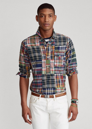 Ralph Lauren Classic Fit Patchwork Madras Shirt - ShopStyle