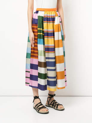 Kolor striped full skirt
