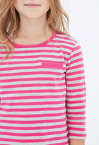 Thumbnail for your product : Forever 21 girls Mock Pocket Striped Top (Kids)