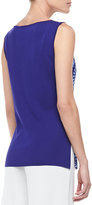 Thumbnail for your product : Misook Isadora Print-Front Tank, Petite