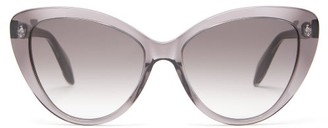Alexander McQueen Cat-eye Acetate Sunglasses - Grey