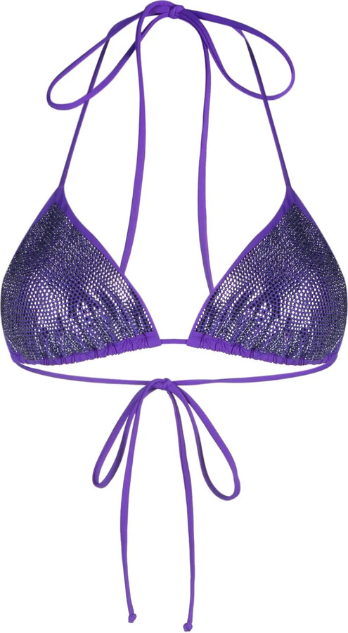 MC2 Saint Barth Annabelle crystal-embellished bikini top