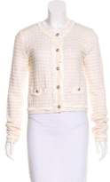 Thumbnail for your product : Chanel Wool & Cashmere-Blend Metallic Cardigan