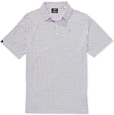 Callaway Short Sleeve Trademark Golf Print Polo Shirt