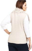 Thumbnail for your product : Modamix Plus Size Faux-Fur Vest