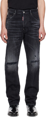 DSQUARED2 Black Zip Cool Guy Jeans - ShopStyle